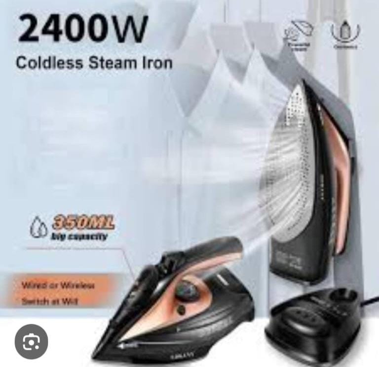 Cordless steam iron