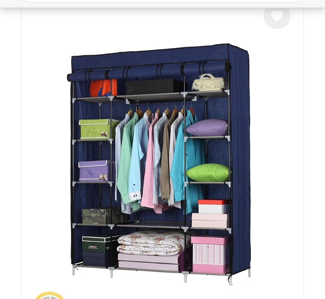 3 door canva wardrobe