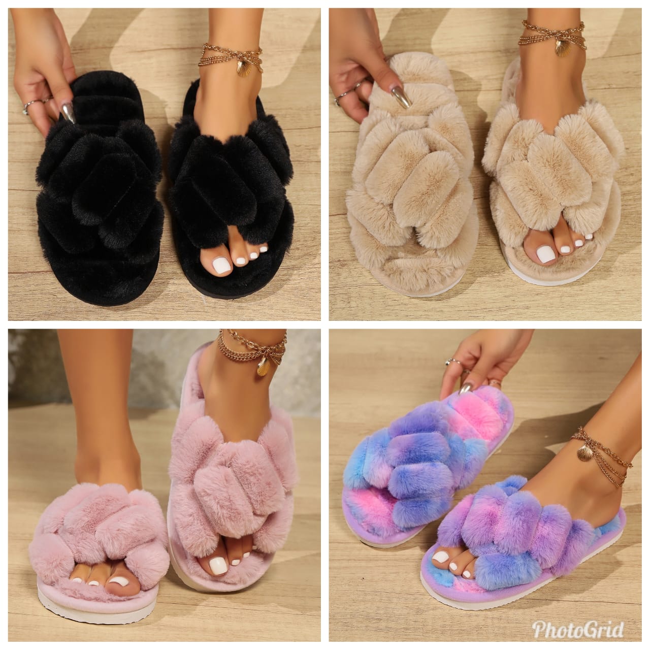 Fluffy flops sizes 4to 9