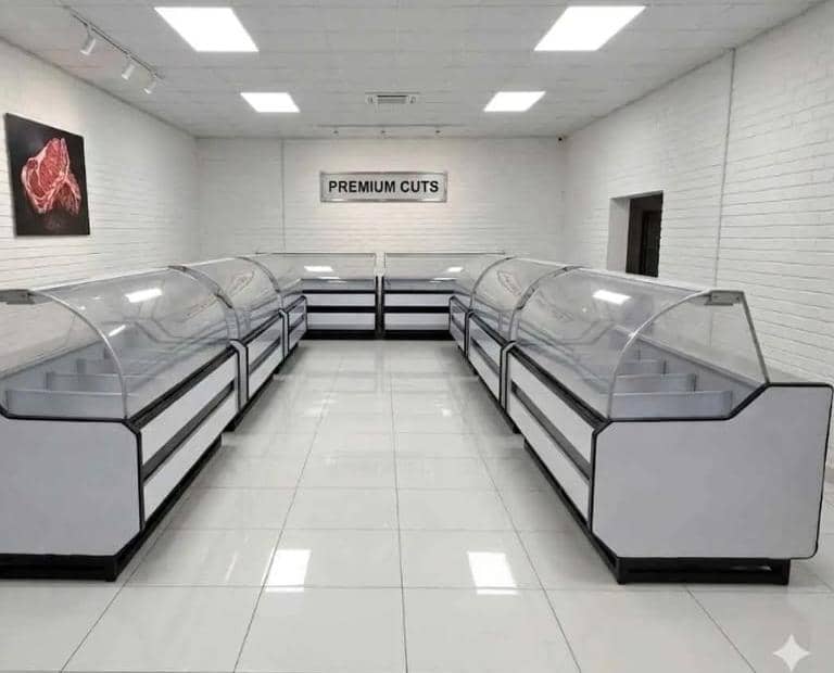 3 Compartment Glass top freezer
